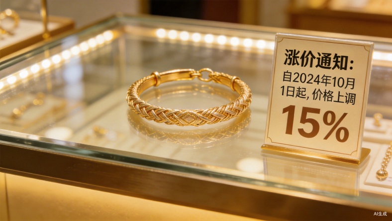 一条黄金手链,涨价超两万